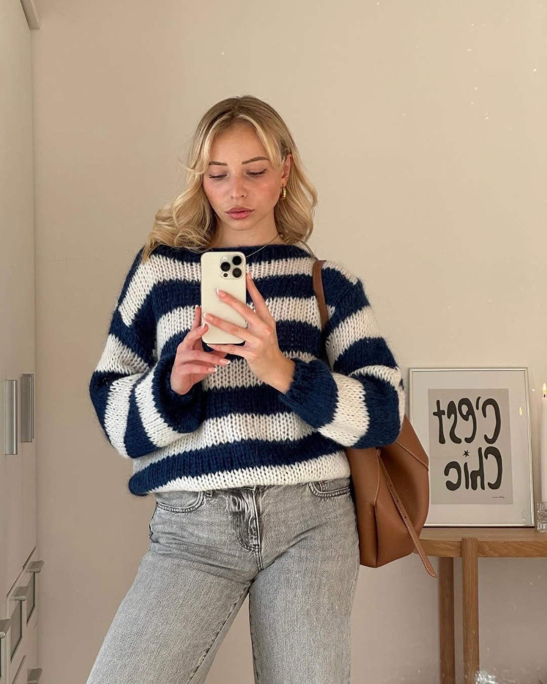 croissant - earrings