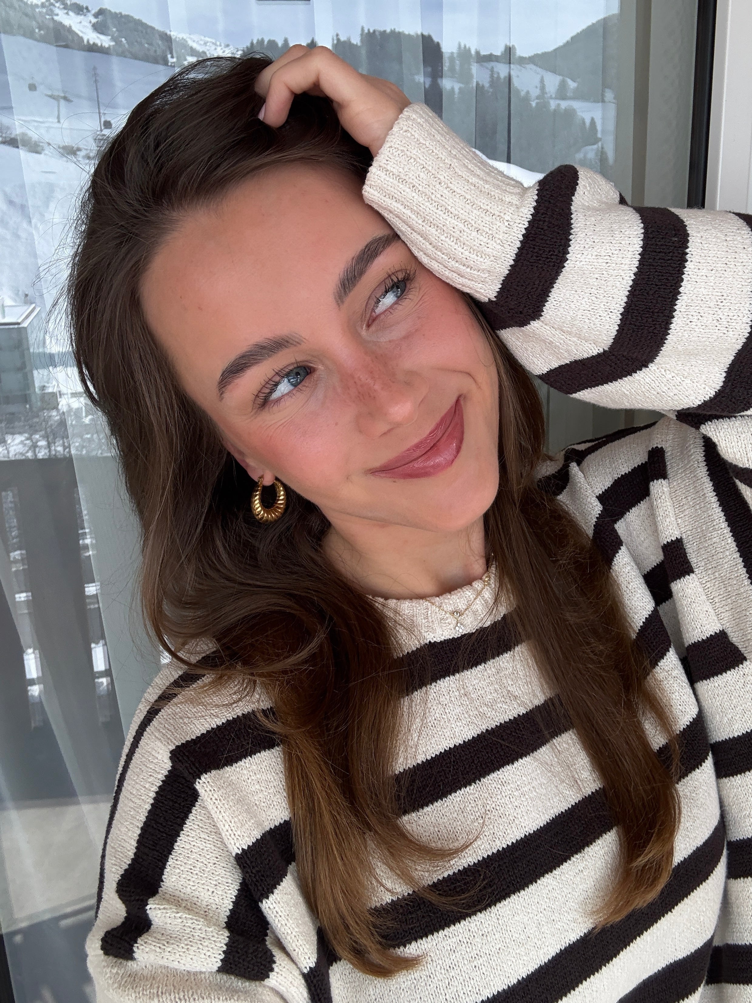 croissant - earrings