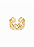twisted hearts - ring image 0