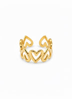 twisted hearts - ring image 0