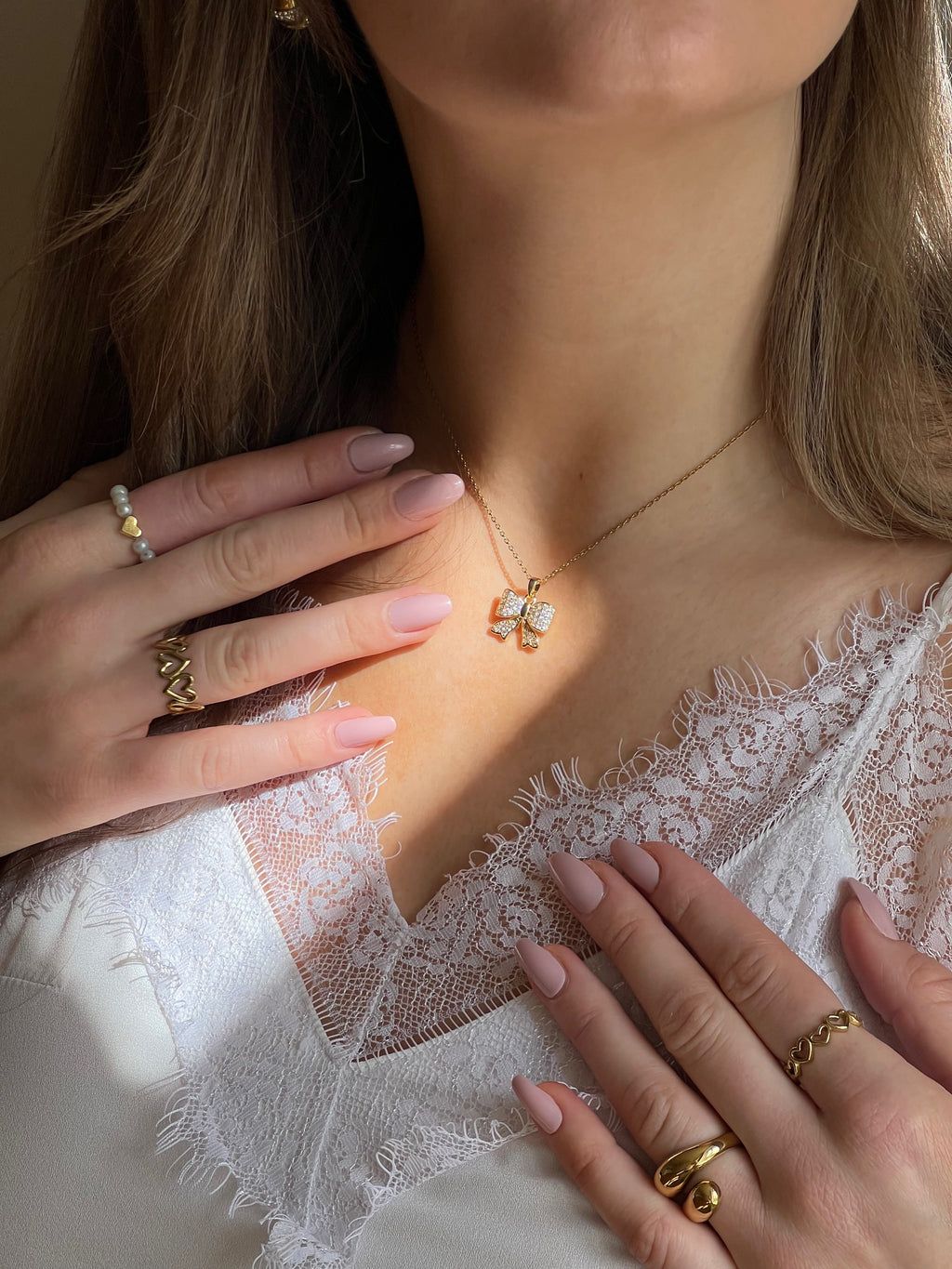 heart pearl - ring image 3