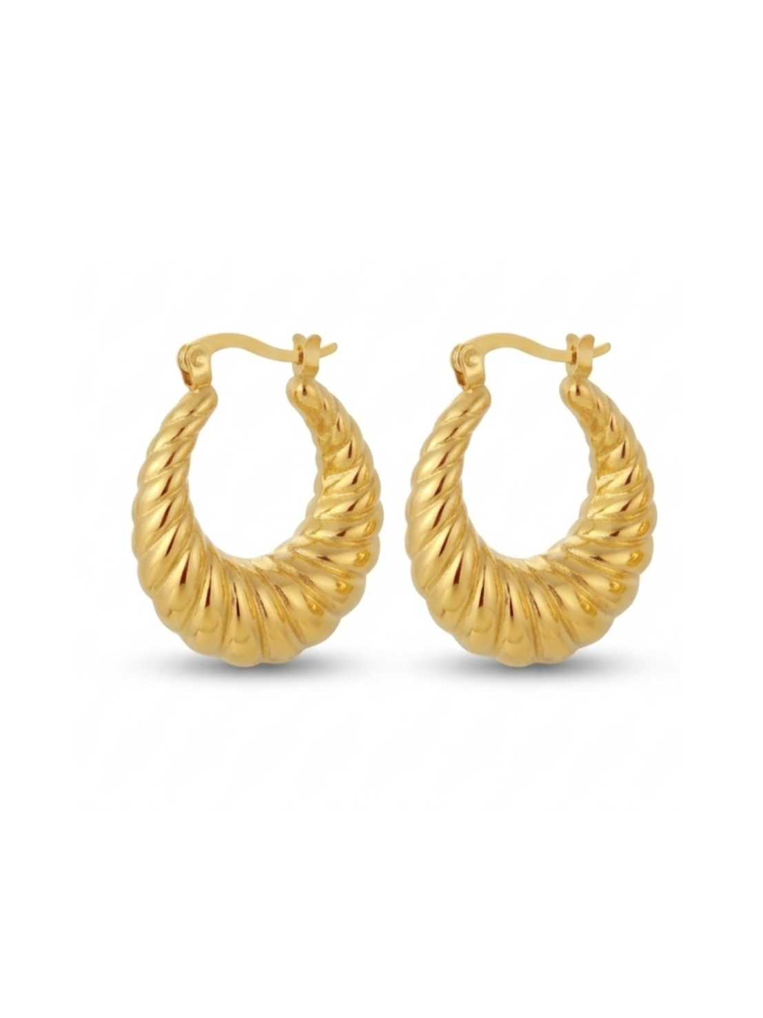 croissant - earrings