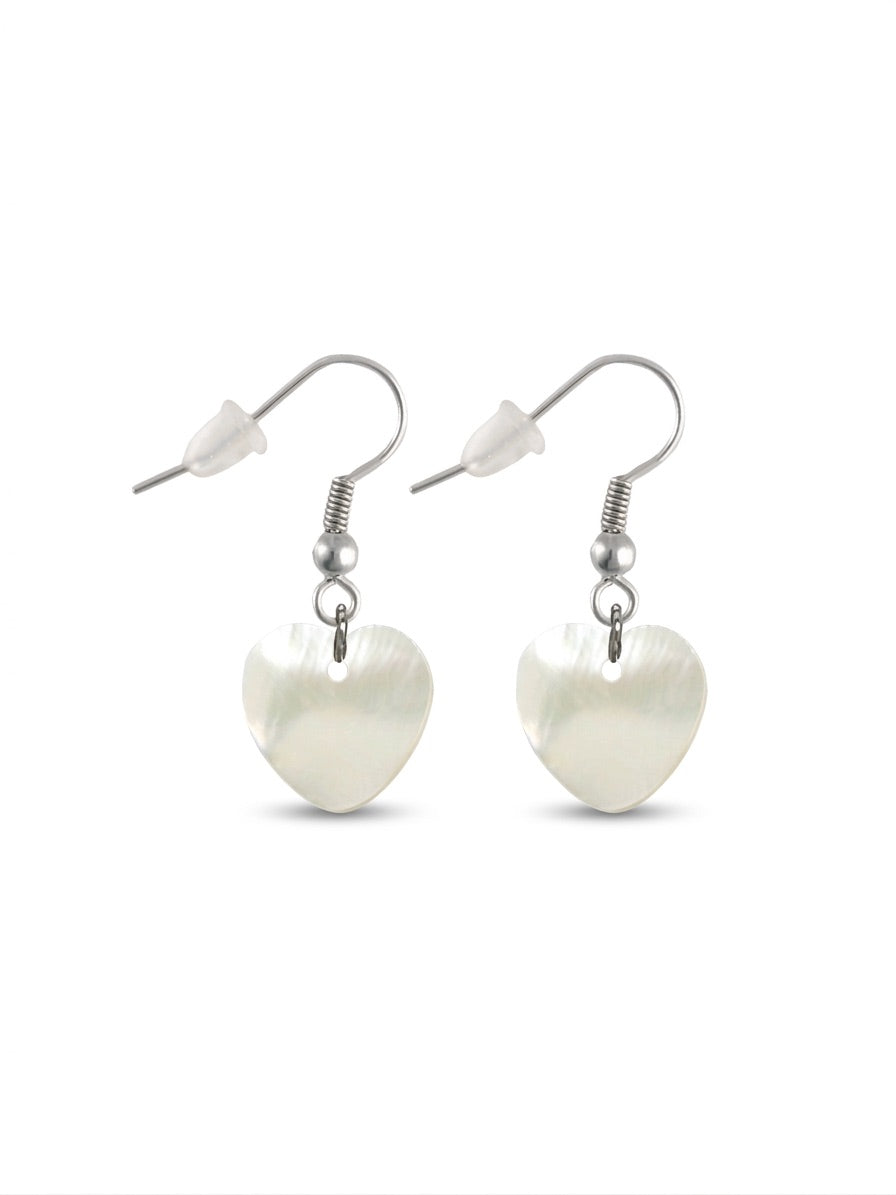 shell heart - earrings