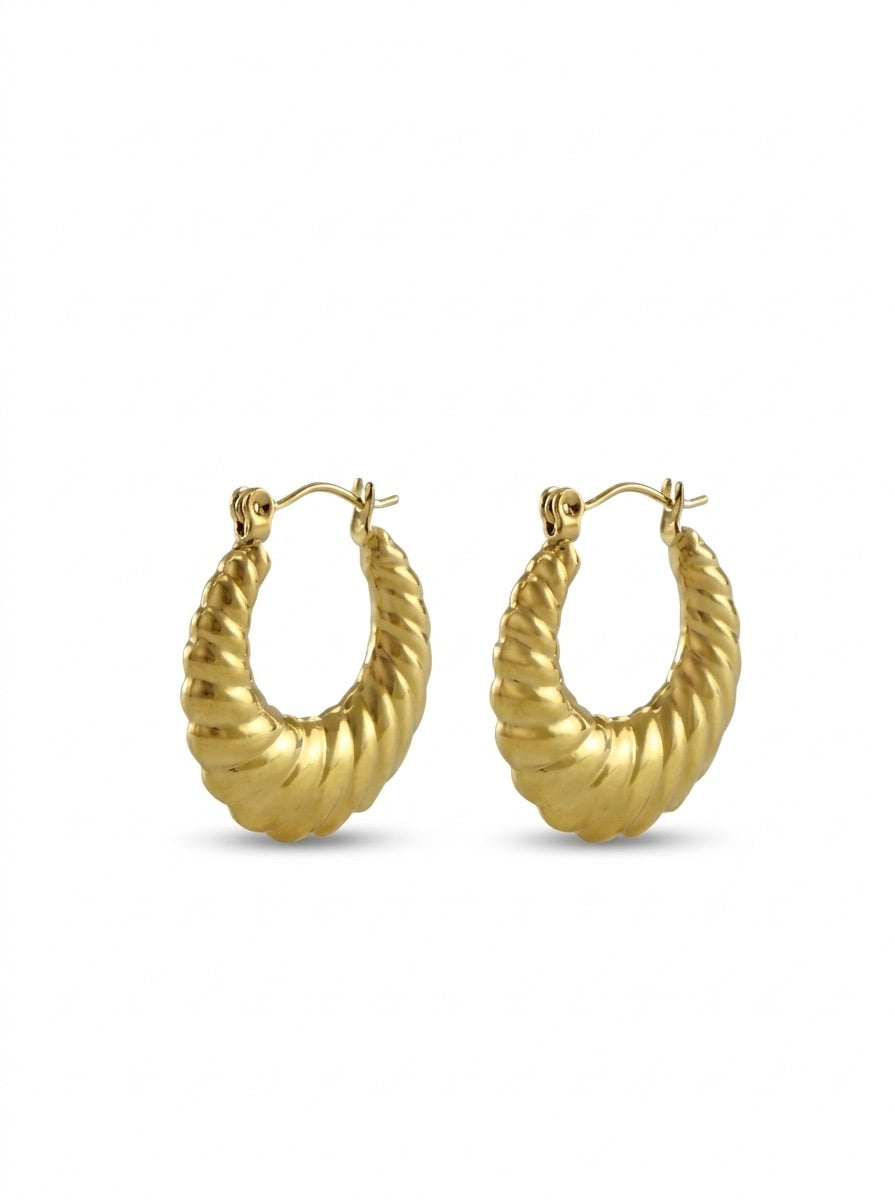 flat croissant - earrings