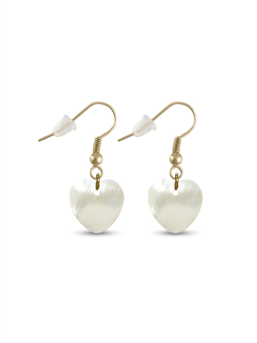 shell heart - earrings