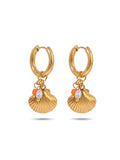 coral - earrings