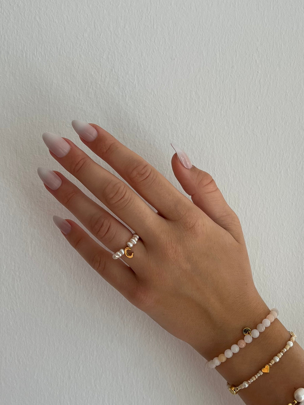 letter pearl - ring image 1