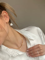 shell heart - earrings image 1